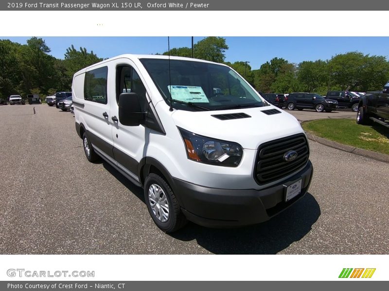 Oxford White / Pewter 2019 Ford Transit Passenger Wagon XL 150 LR