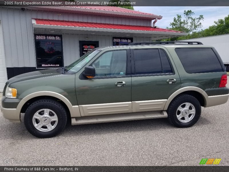 Estate Green Metallic / Medium Parchment 2005 Ford Expedition Eddie Bauer
