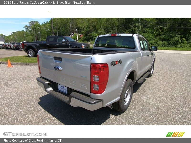 Ingot Silver Metallic / Ebony 2019 Ford Ranger XL SuperCab 4x4