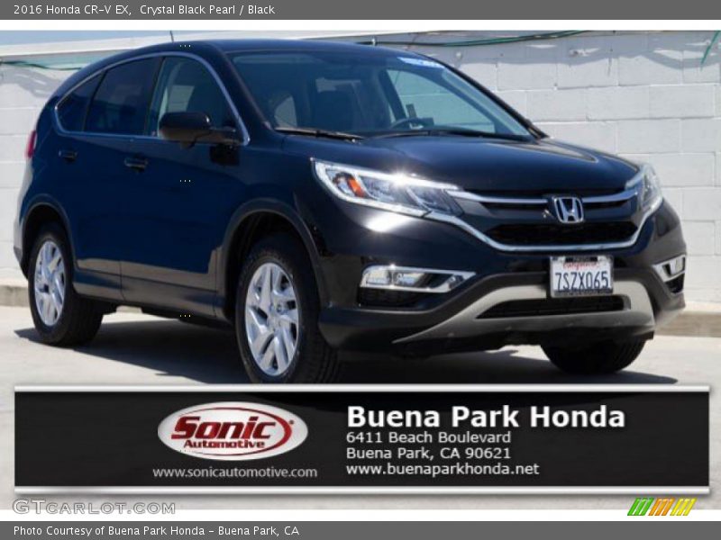 Crystal Black Pearl / Black 2016 Honda CR-V EX