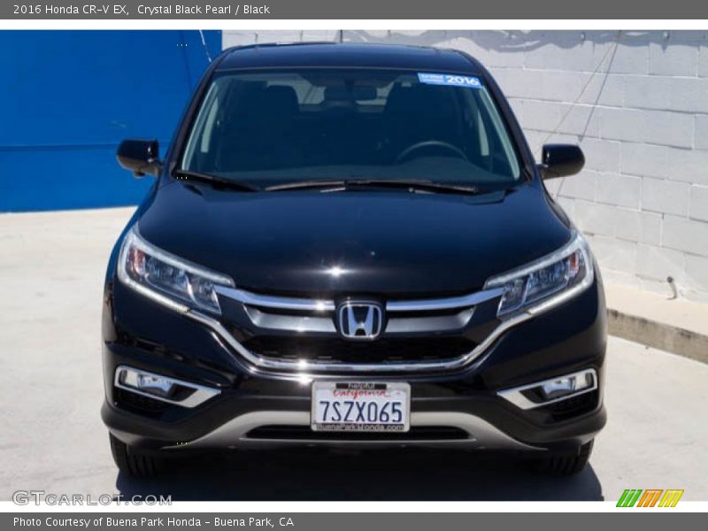 Crystal Black Pearl / Black 2016 Honda CR-V EX