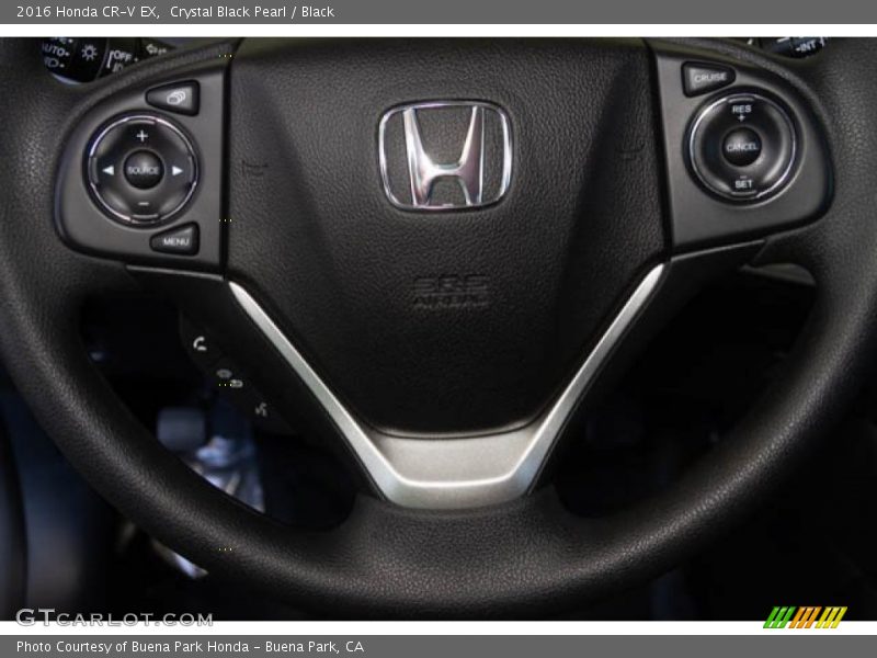 Crystal Black Pearl / Black 2016 Honda CR-V EX