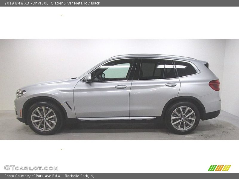 Glacier Silver Metallic / Black 2019 BMW X3 xDrive30i
