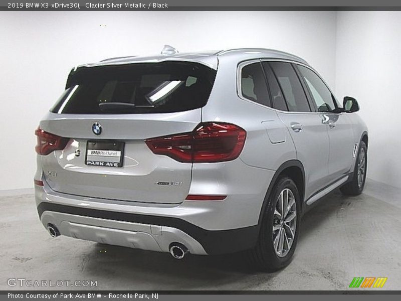 Glacier Silver Metallic / Black 2019 BMW X3 xDrive30i