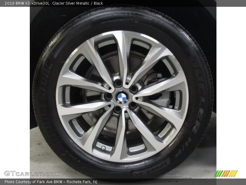 Glacier Silver Metallic / Black 2019 BMW X3 xDrive30i