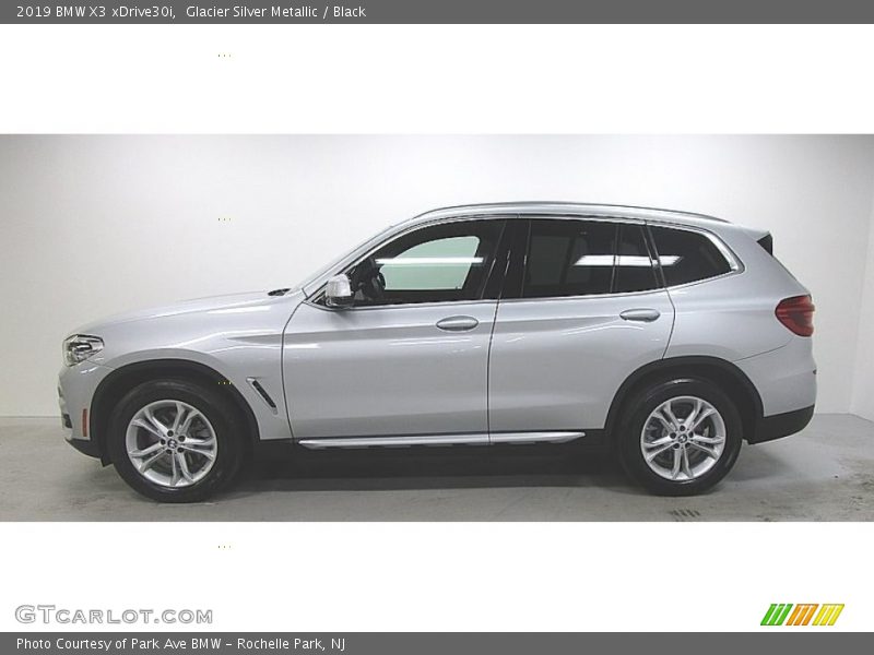Glacier Silver Metallic / Black 2019 BMW X3 xDrive30i