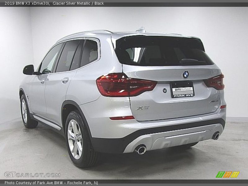 Glacier Silver Metallic / Black 2019 BMW X3 xDrive30i