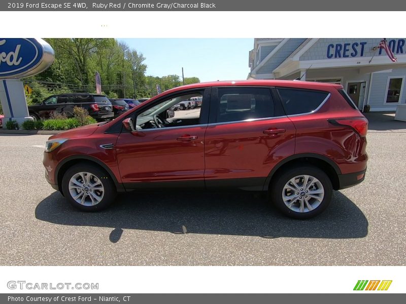 Ruby Red / Chromite Gray/Charcoal Black 2019 Ford Escape SE 4WD