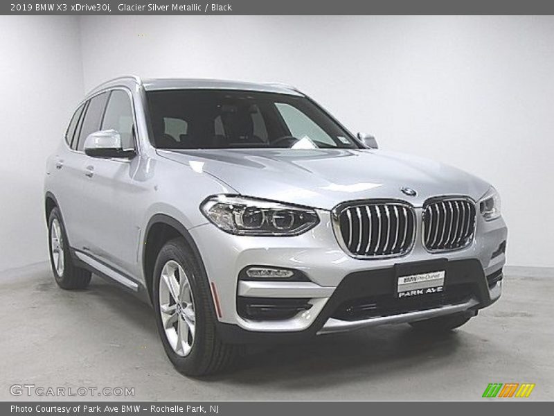 Glacier Silver Metallic / Black 2019 BMW X3 xDrive30i