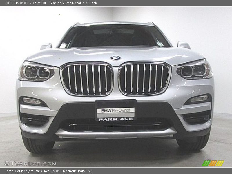 Glacier Silver Metallic / Black 2019 BMW X3 xDrive30i