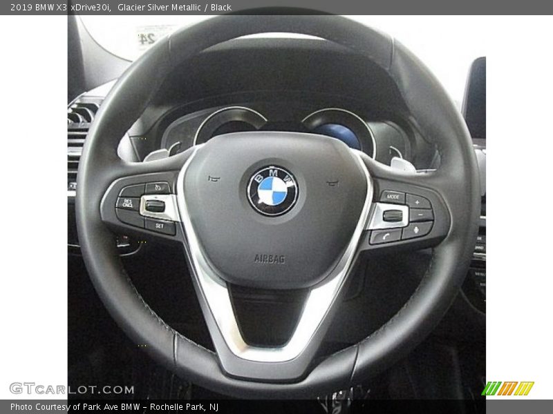 Glacier Silver Metallic / Black 2019 BMW X3 xDrive30i