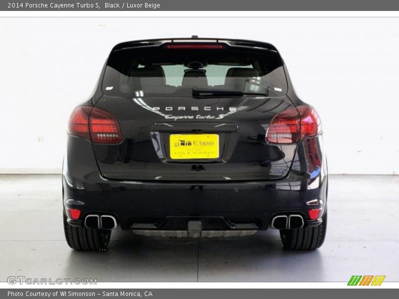 Black / Luxor Beige 2014 Porsche Cayenne Turbo S