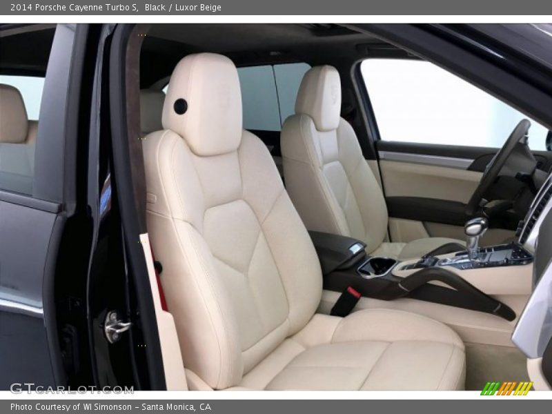 Black / Luxor Beige 2014 Porsche Cayenne Turbo S