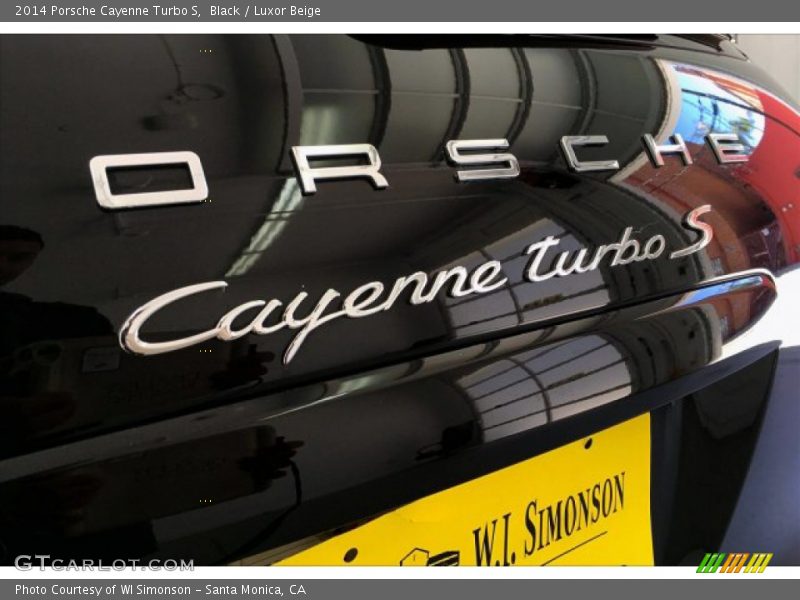 Black / Luxor Beige 2014 Porsche Cayenne Turbo S