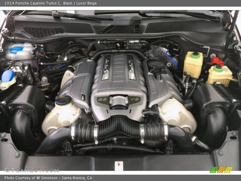 Black / Luxor Beige 2014 Porsche Cayenne Turbo S