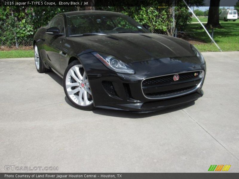 Ebony Black / Jet 2016 Jaguar F-TYPE S Coupe