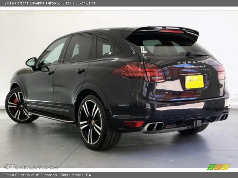 Black / Luxor Beige 2014 Porsche Cayenne Turbo S