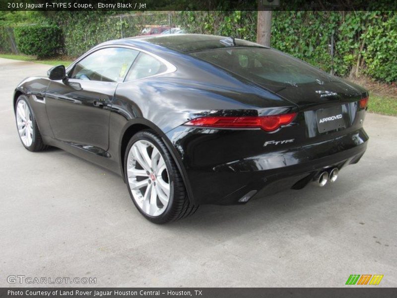 Ebony Black / Jet 2016 Jaguar F-TYPE S Coupe