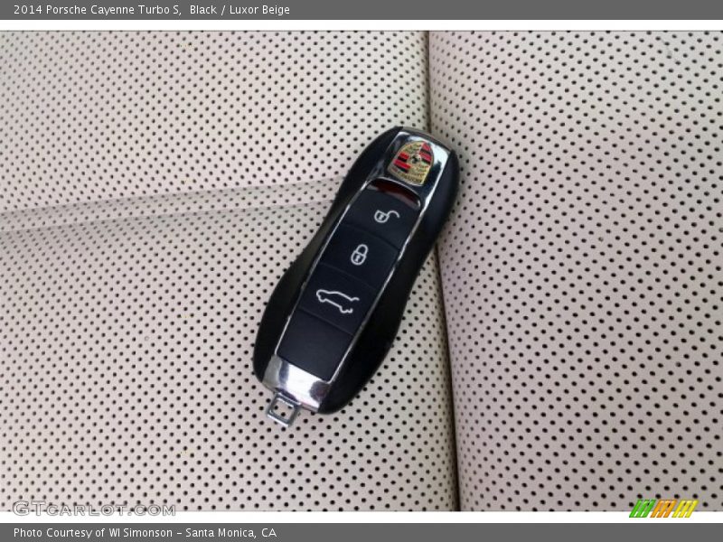 Black / Luxor Beige 2014 Porsche Cayenne Turbo S