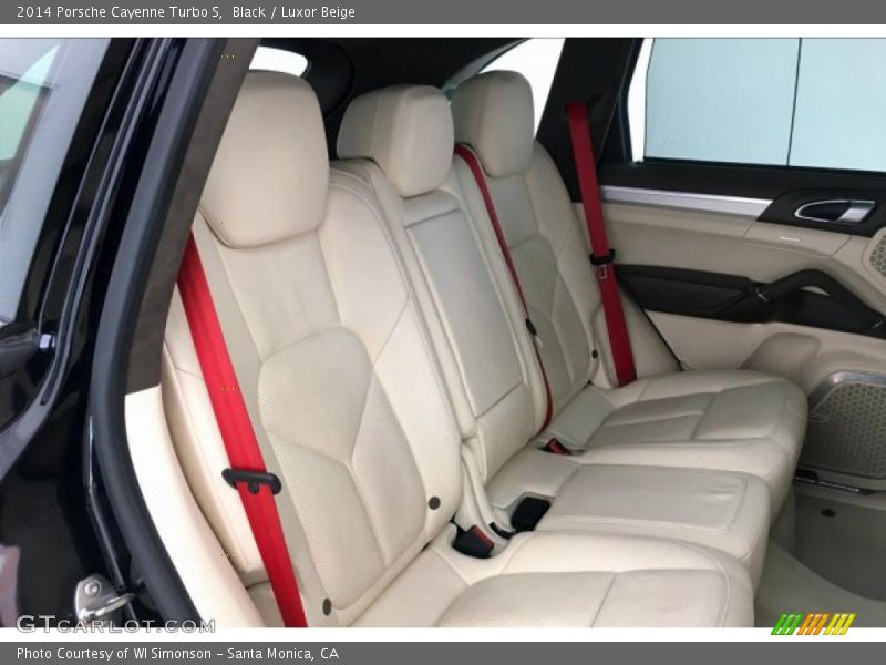 Black / Luxor Beige 2014 Porsche Cayenne Turbo S