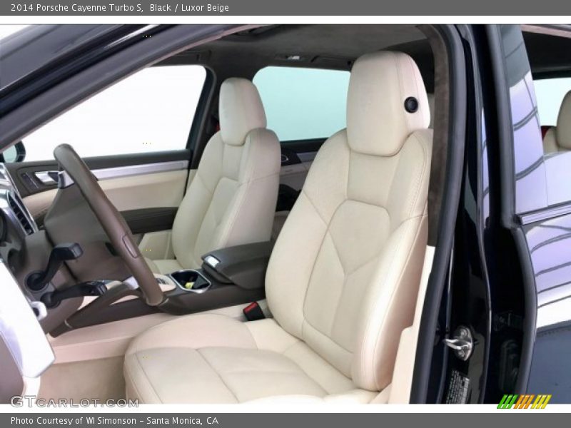 Black / Luxor Beige 2014 Porsche Cayenne Turbo S