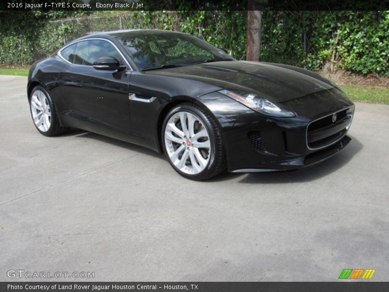Ebony Black / Jet 2016 Jaguar F-TYPE S Coupe