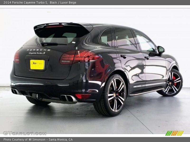 Black / Luxor Beige 2014 Porsche Cayenne Turbo S