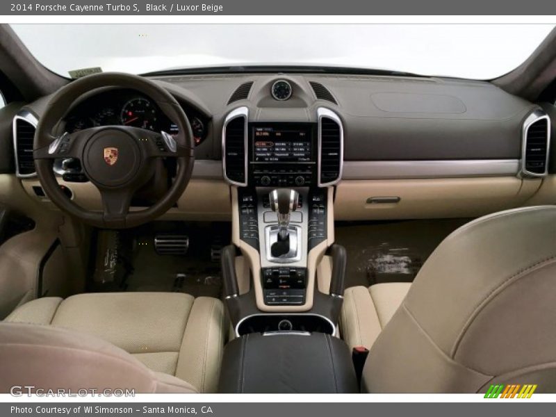 Black / Luxor Beige 2014 Porsche Cayenne Turbo S