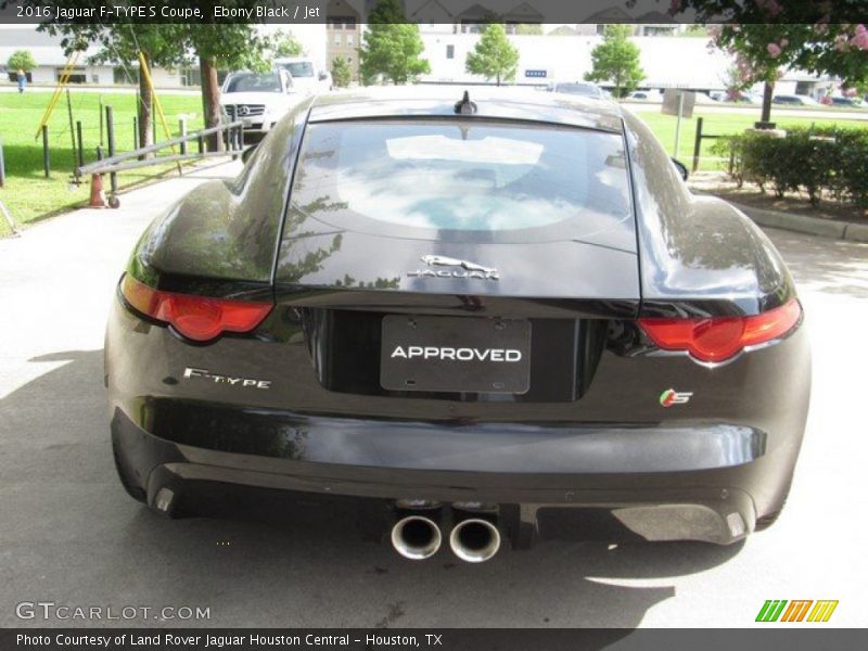 Ebony Black / Jet 2016 Jaguar F-TYPE S Coupe
