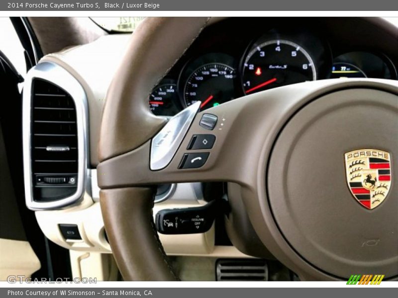 Black / Luxor Beige 2014 Porsche Cayenne Turbo S