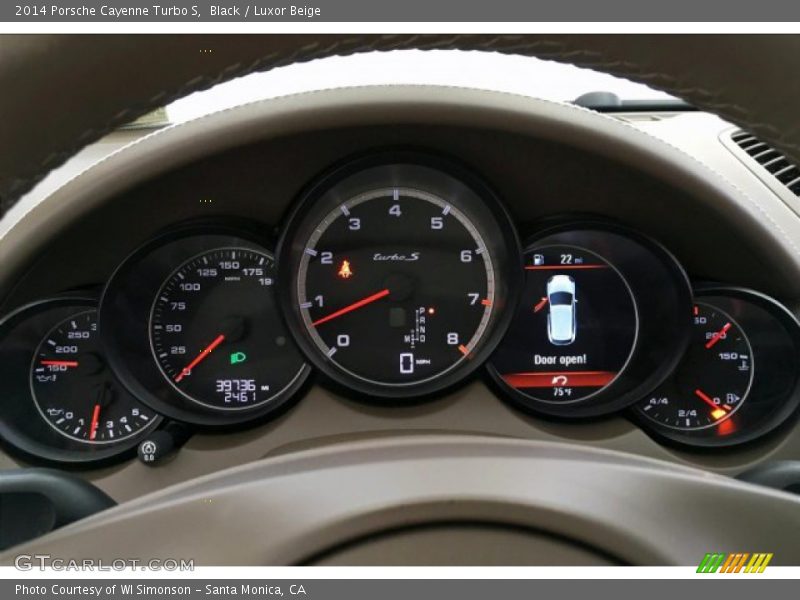 Black / Luxor Beige 2014 Porsche Cayenne Turbo S