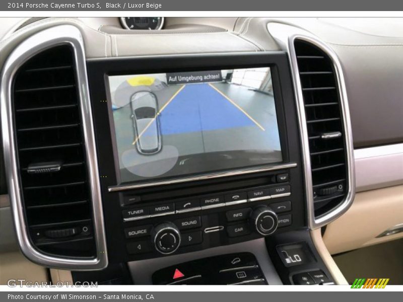 Black / Luxor Beige 2014 Porsche Cayenne Turbo S