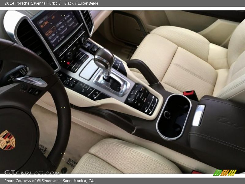 Black / Luxor Beige 2014 Porsche Cayenne Turbo S