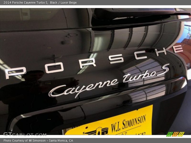 Black / Luxor Beige 2014 Porsche Cayenne Turbo S