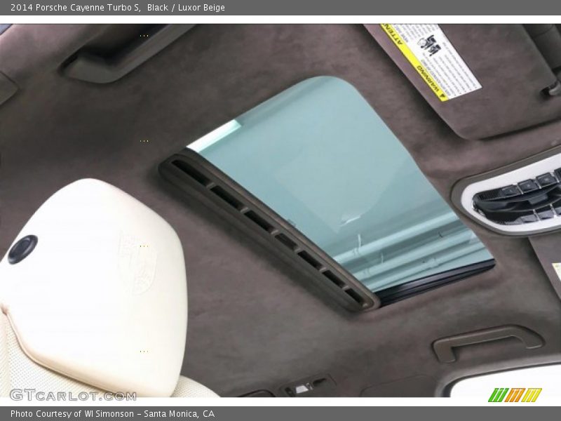 Black / Luxor Beige 2014 Porsche Cayenne Turbo S