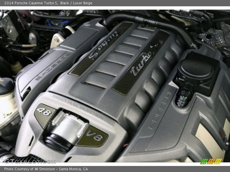 Black / Luxor Beige 2014 Porsche Cayenne Turbo S
