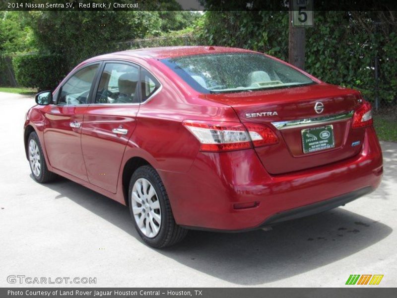 Red Brick / Charcoal 2014 Nissan Sentra SV