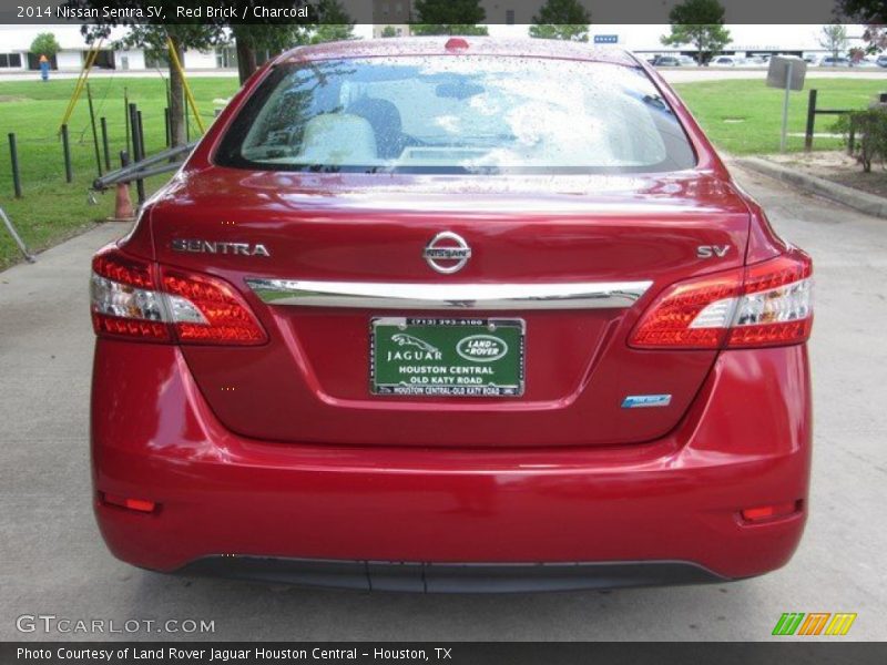 Red Brick / Charcoal 2014 Nissan Sentra SV