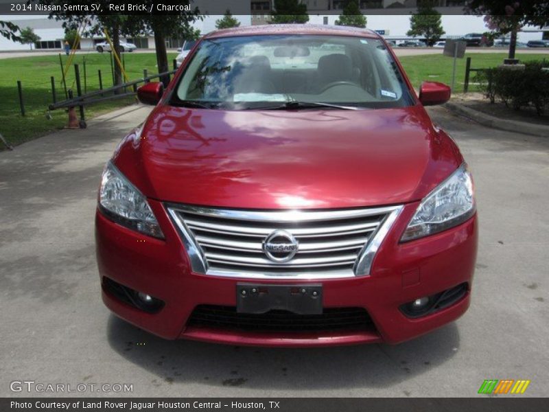 Red Brick / Charcoal 2014 Nissan Sentra SV