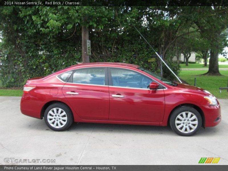 Red Brick / Charcoal 2014 Nissan Sentra SV
