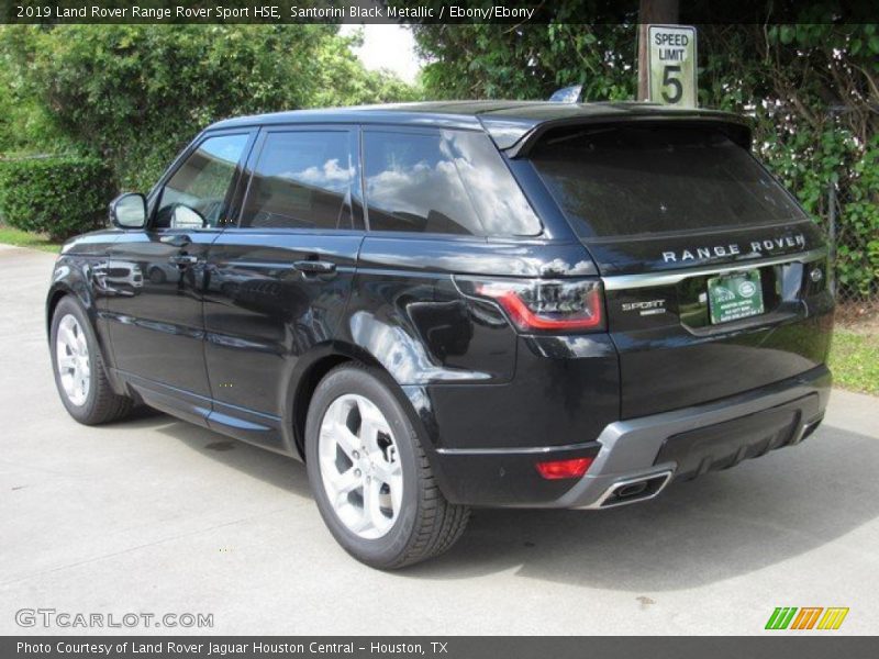 Santorini Black Metallic / Ebony/Ebony 2019 Land Rover Range Rover Sport HSE