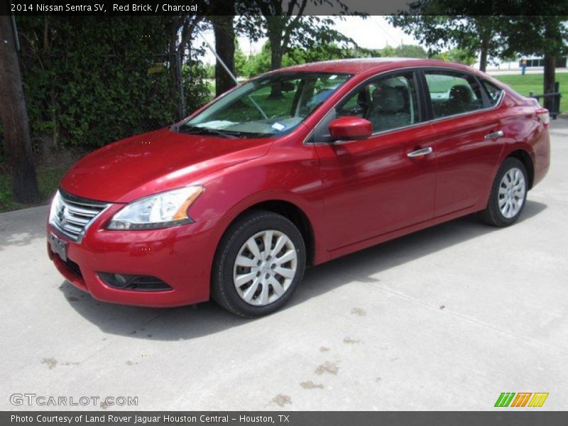 Red Brick / Charcoal 2014 Nissan Sentra SV