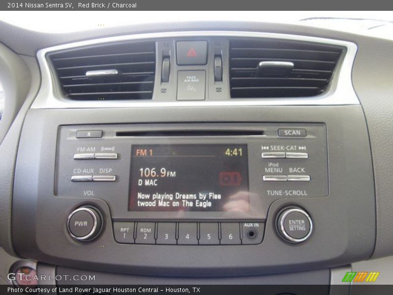 Red Brick / Charcoal 2014 Nissan Sentra SV