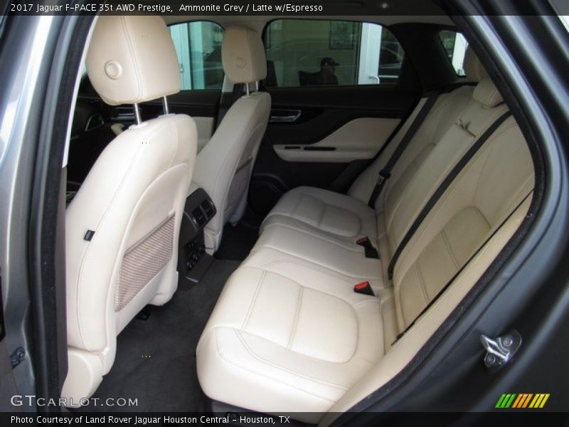 Ammonite Grey / Latte w/Espresso 2017 Jaguar F-PACE 35t AWD Prestige