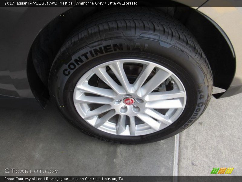 Ammonite Grey / Latte w/Espresso 2017 Jaguar F-PACE 35t AWD Prestige