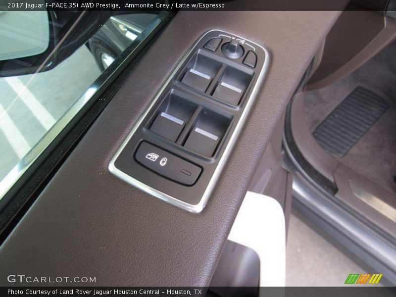 Ammonite Grey / Latte w/Espresso 2017 Jaguar F-PACE 35t AWD Prestige