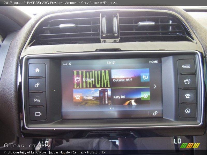 Ammonite Grey / Latte w/Espresso 2017 Jaguar F-PACE 35t AWD Prestige