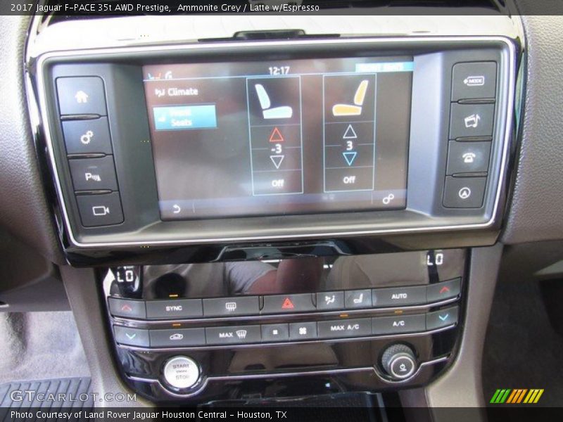 Ammonite Grey / Latte w/Espresso 2017 Jaguar F-PACE 35t AWD Prestige