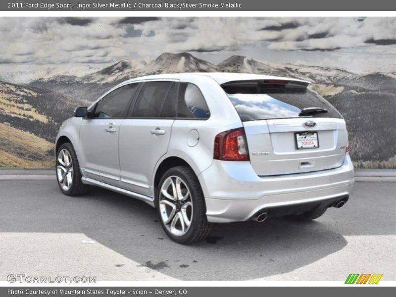 Ingot Silver Metallic / Charcoal Black/Silver Smoke Metallic 2011 Ford Edge Sport