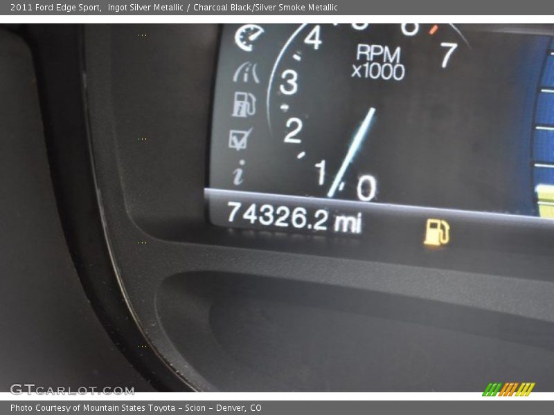 Ingot Silver Metallic / Charcoal Black/Silver Smoke Metallic 2011 Ford Edge Sport
